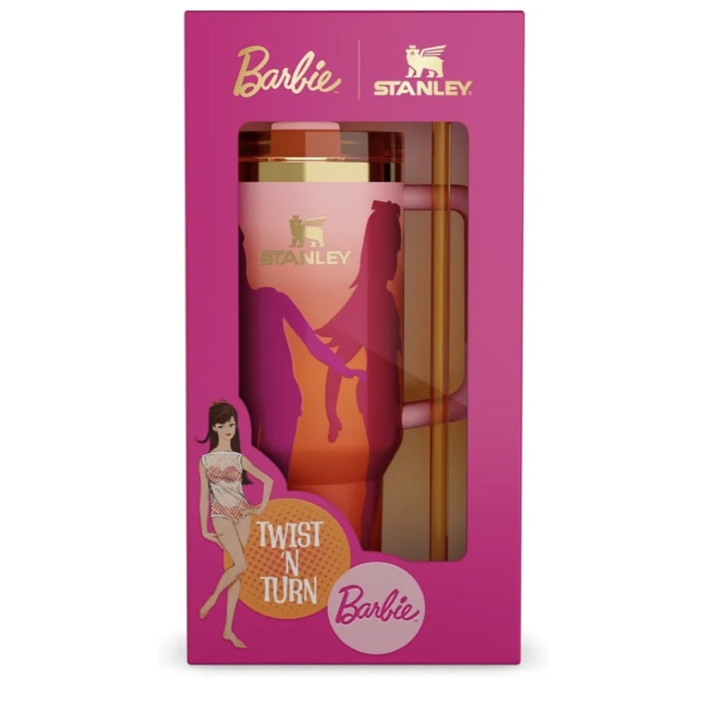 NWT Stanley X Barbie ’60s Twist ’N Turn Quencher 40 Oz